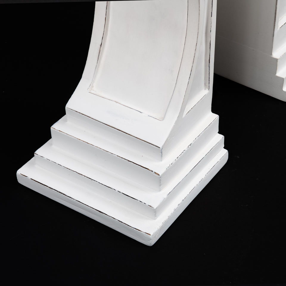 Carved Corbel Style Wood Bookends