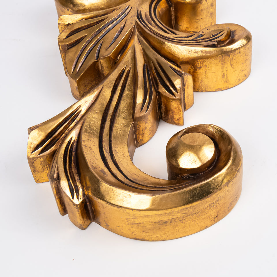 Gold Scroll Decorative Object