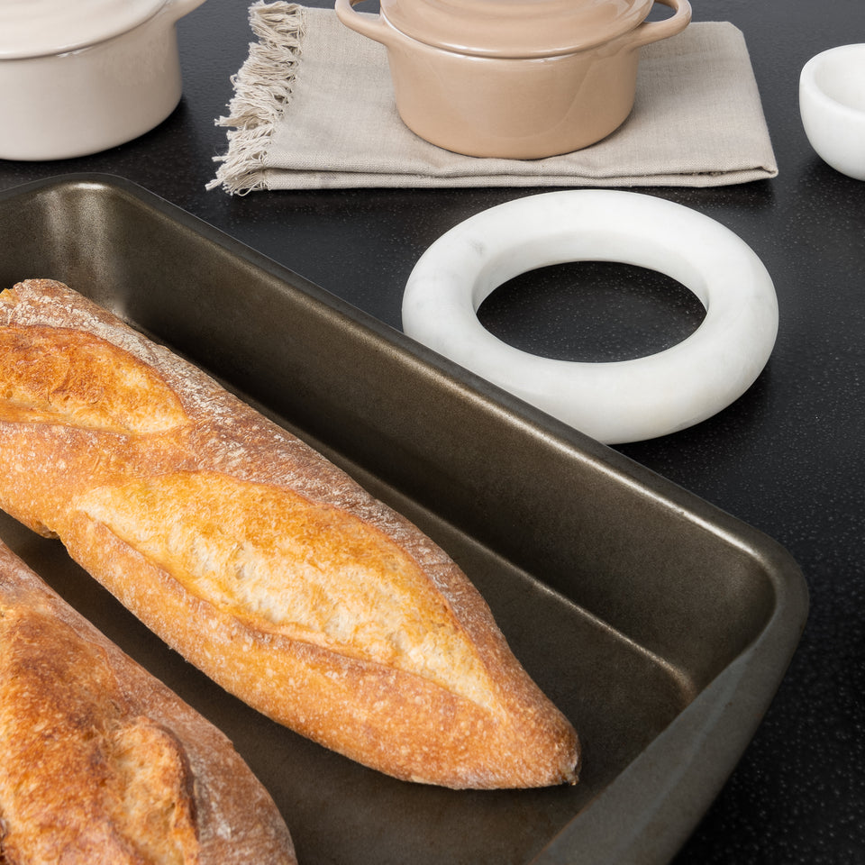 Rondo Open Circle Marble Trivet Small