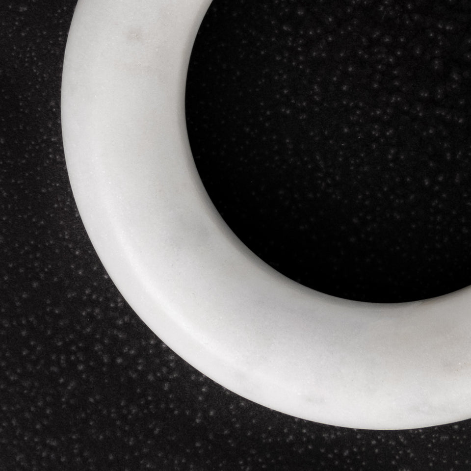 Rondo Open Circle Marble Trivet Small