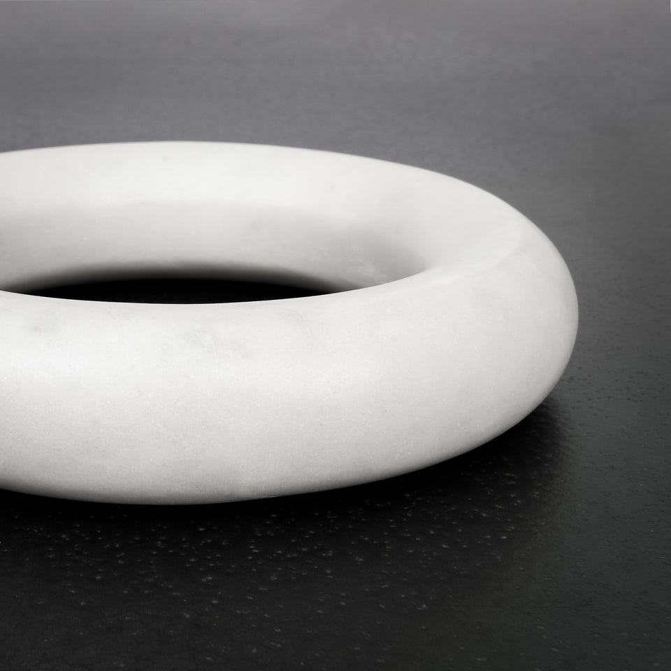 Rondo Open Circle Marble Trivet Small