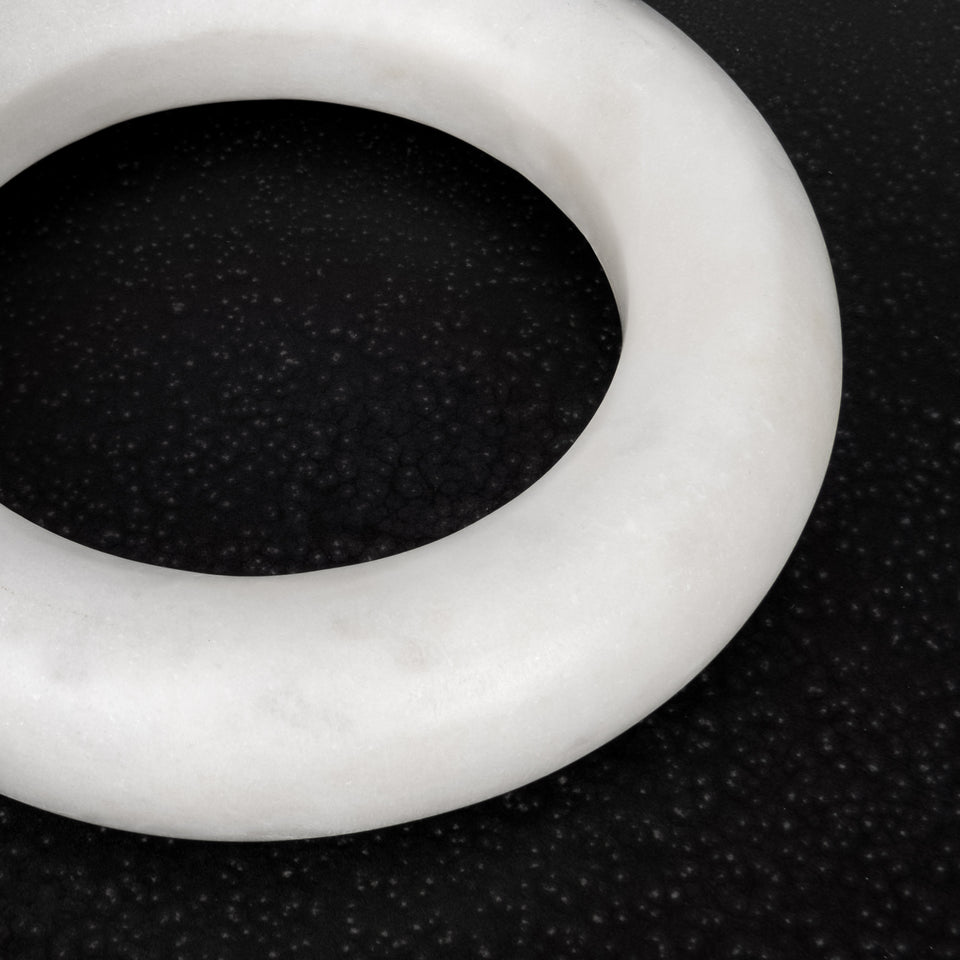 Rondo Open Circle Marble Trivet Small