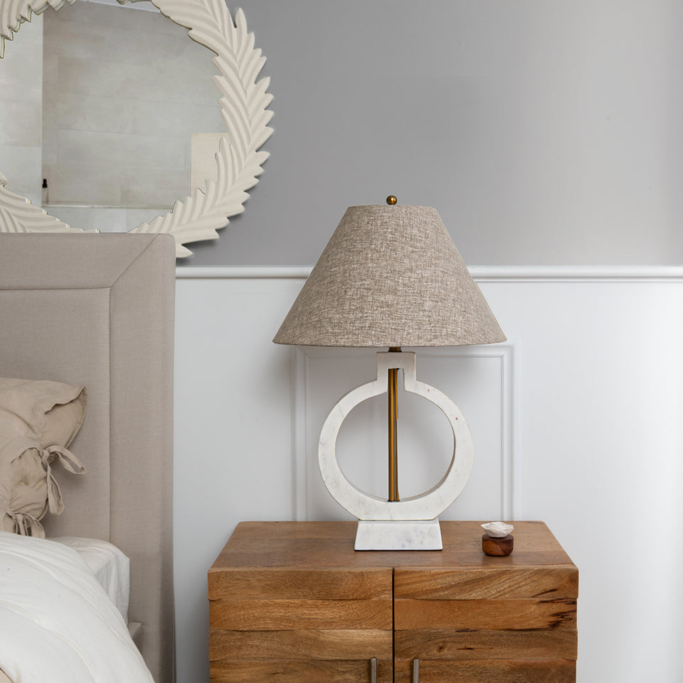 Elysian Marble Illusion Vase Lamp