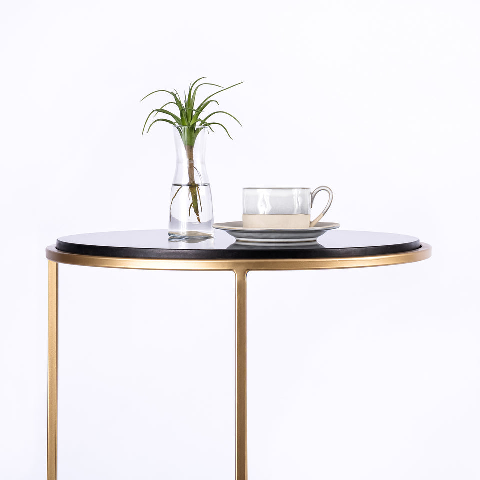 Round C Table Gold Base