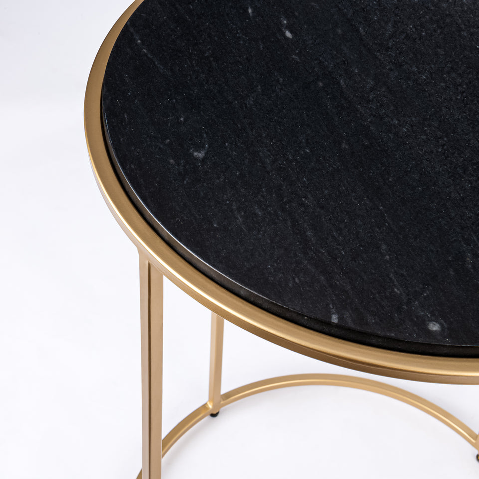 Round C Table Gold Base