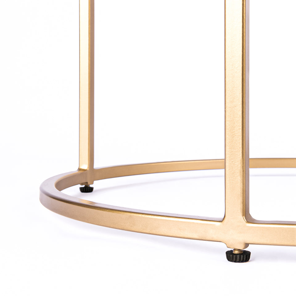 Round C Table Gold Base