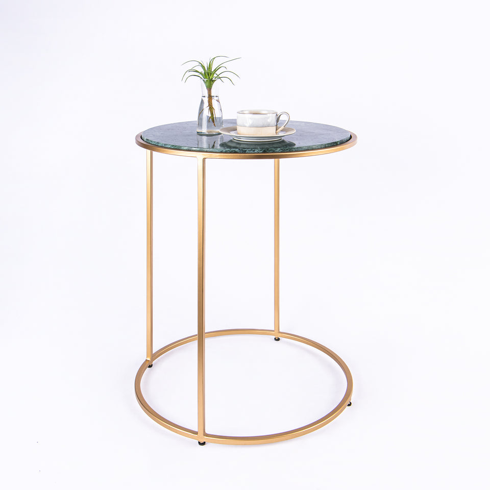 Round C Table Gold Base