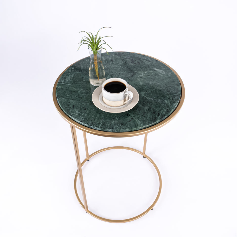 Round C Table Gold Base