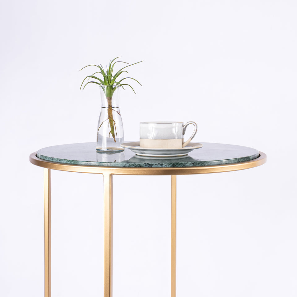 Round C Table Gold Base