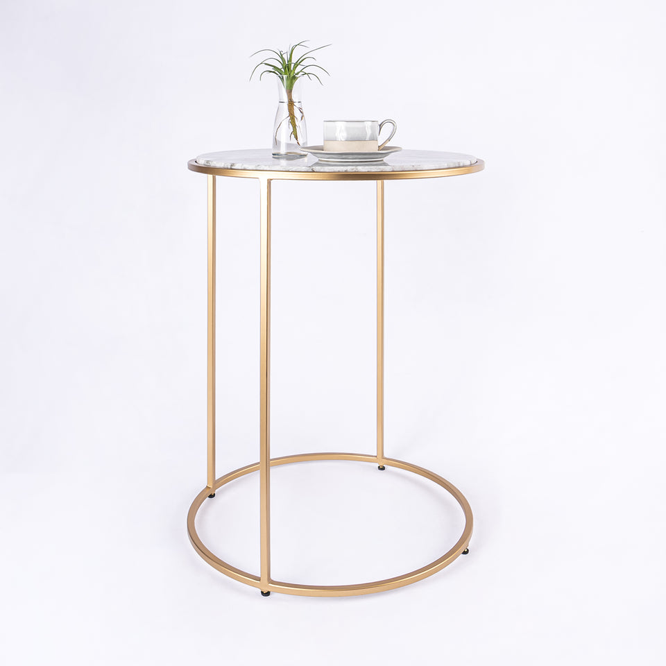Round C Table Gold Base
