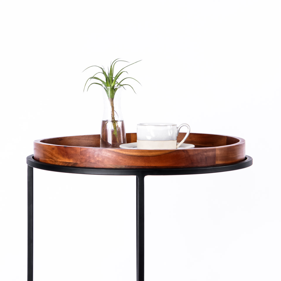 Round C Table Black Base