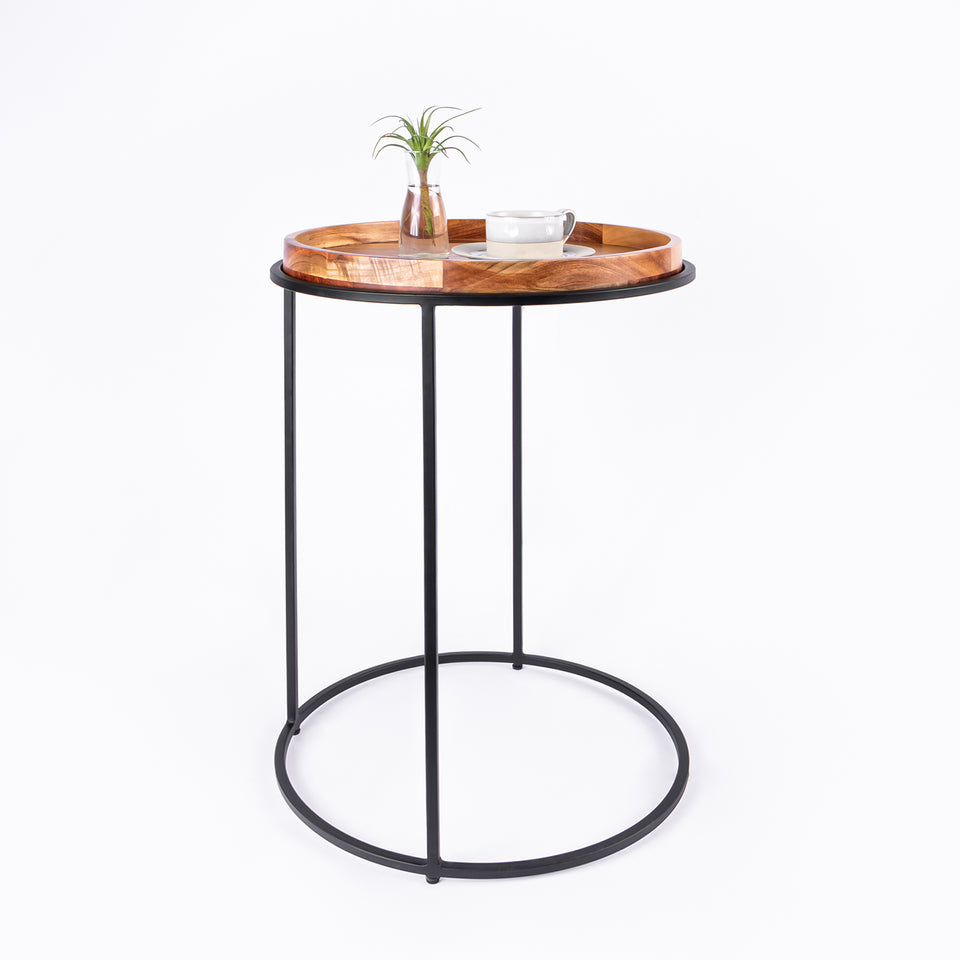Round C Table Black Base