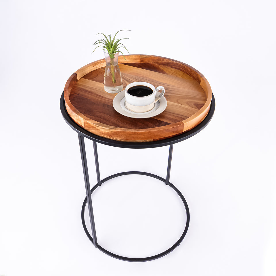 Round C Table Black Base