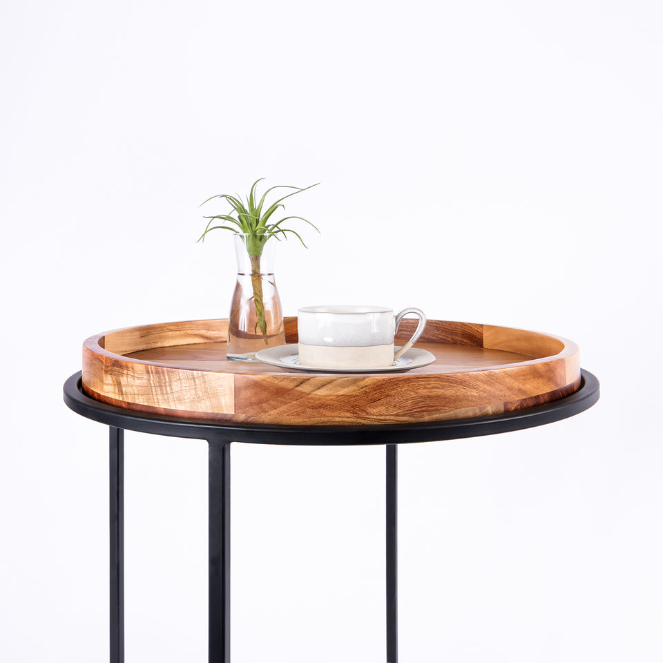 Round C Table Black Base