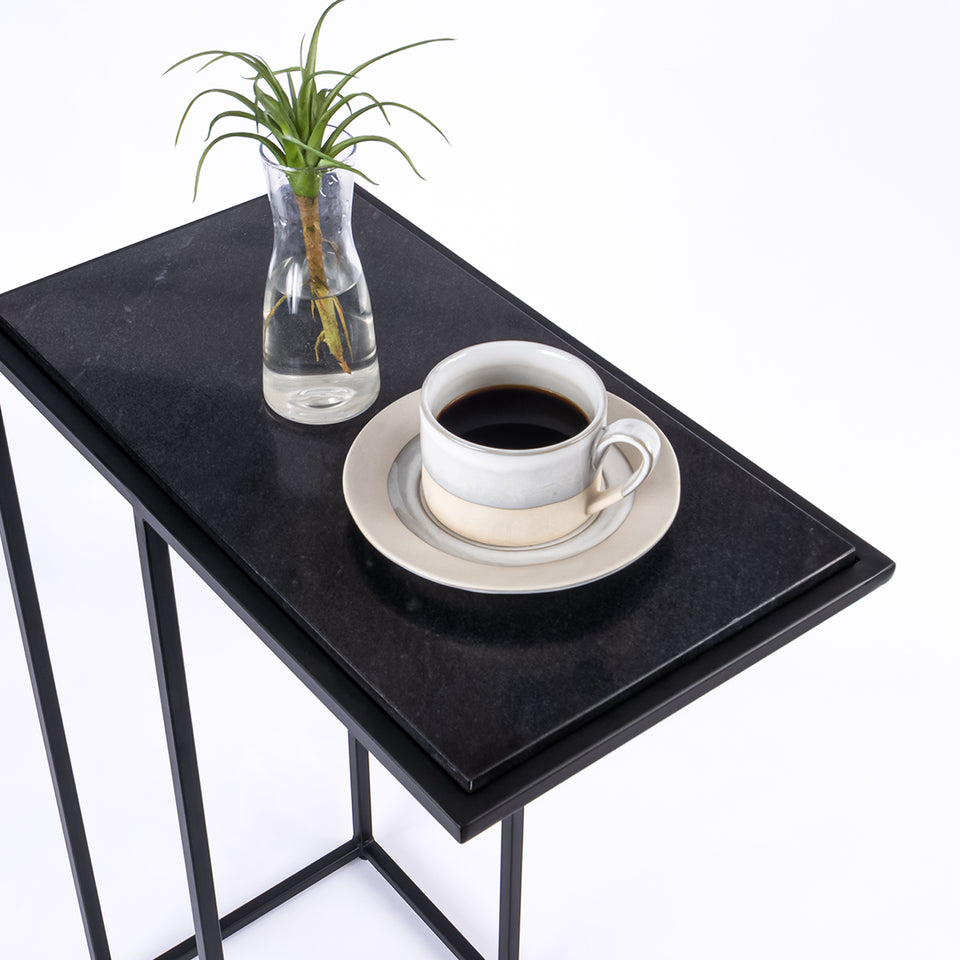 Rectangular C Table Black Base