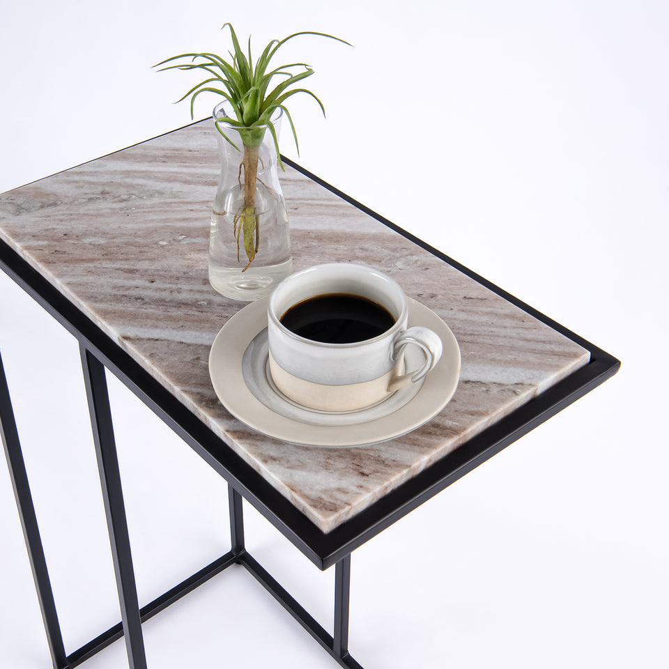Rectangular C Table Black Base