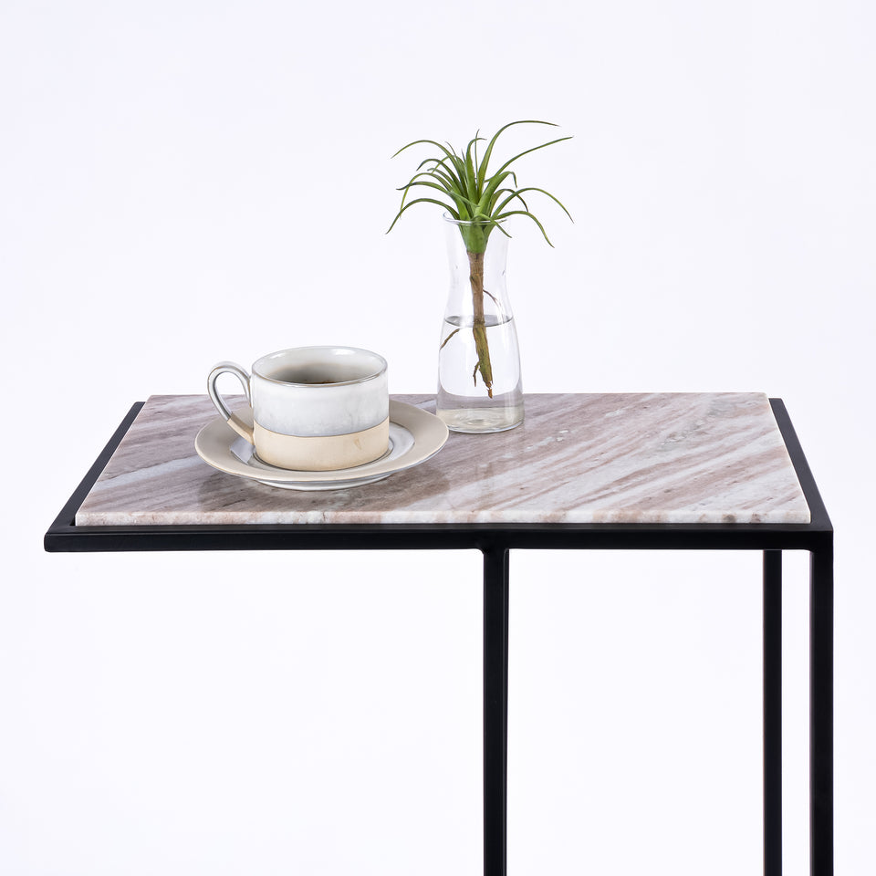 Rectangular C Table Black Base