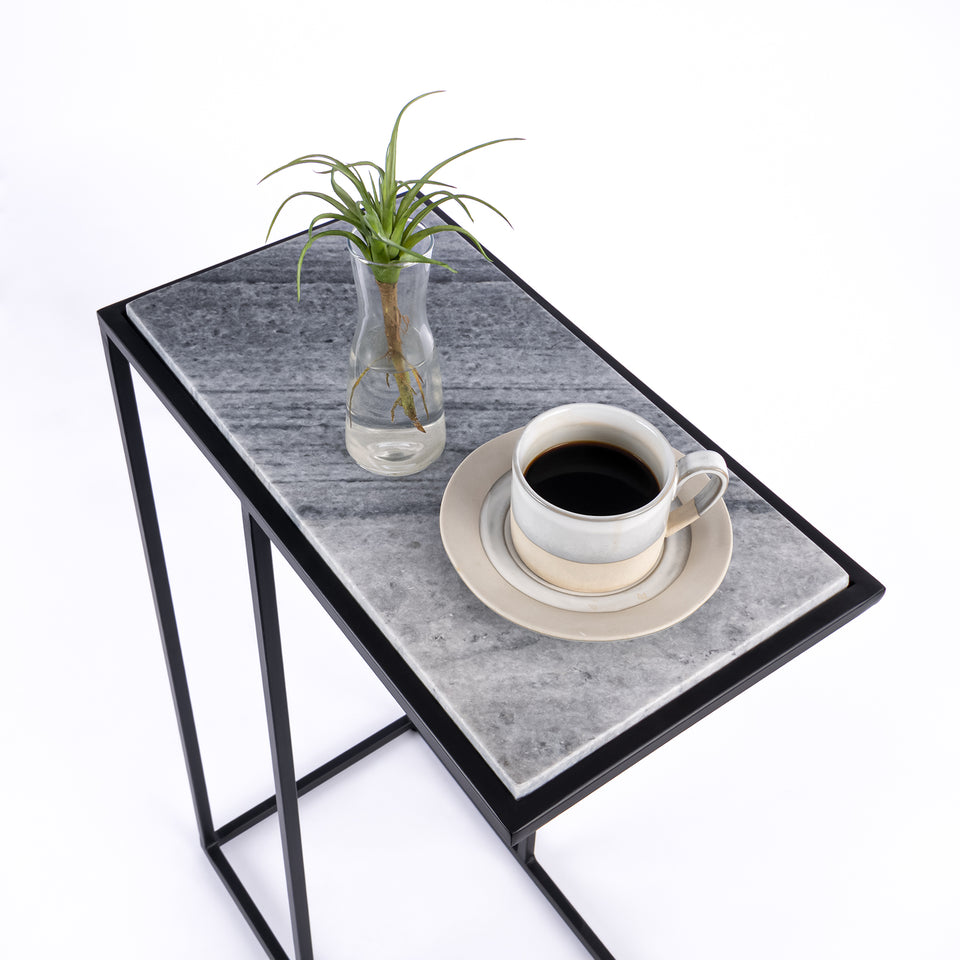 Rectangular C Table Black Base
