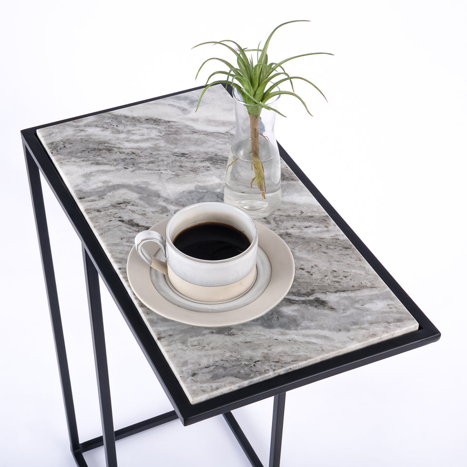 Rectangular C Table Black Base