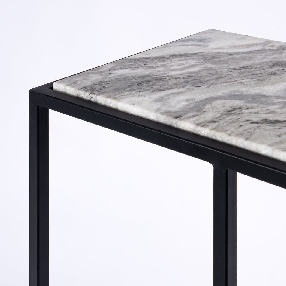 Rectangular C Table Black Base