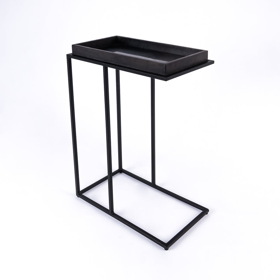 Rectangular Tray C-Table Black Base