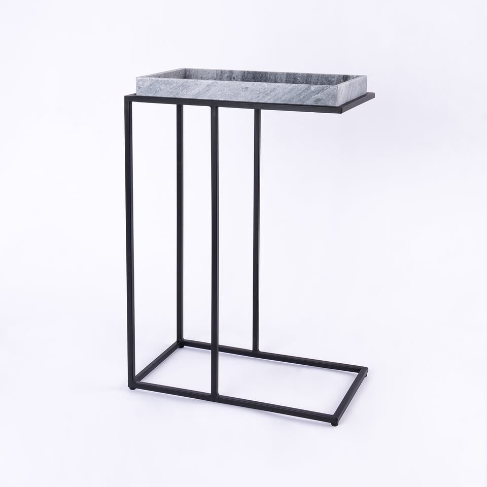 Rectangular Tray C-Table Black Base