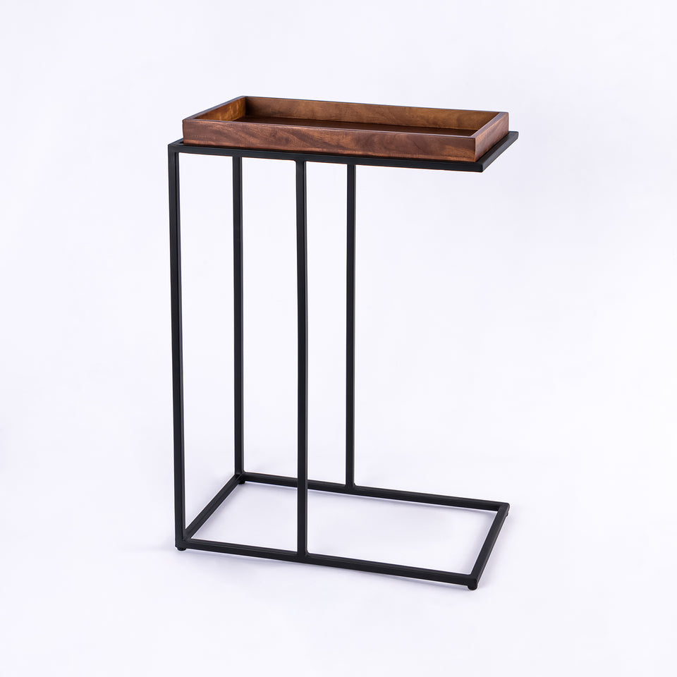 Rectangular Tray C-Table Black Base