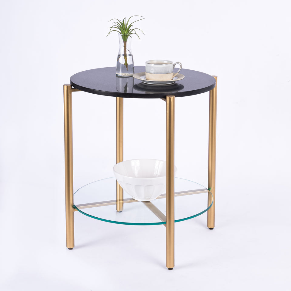 Transitional Gold Base Round 2 Tier Table