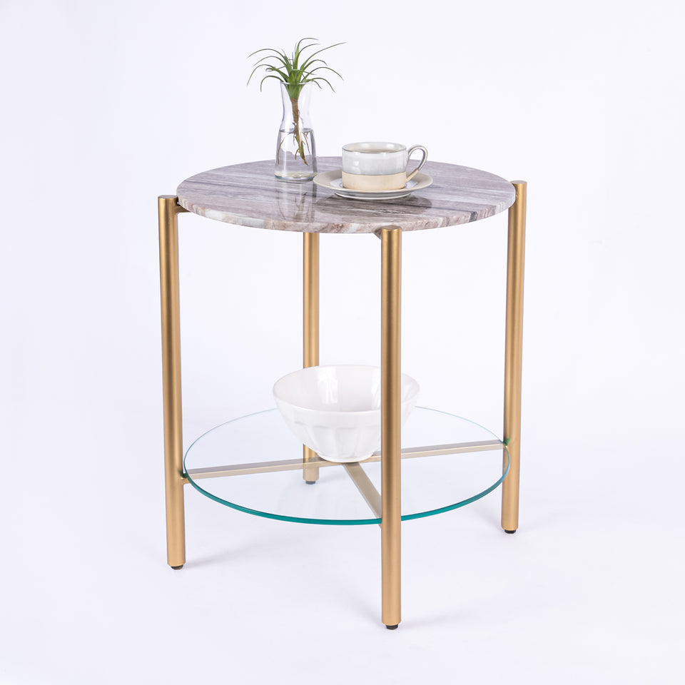 Transitional Gold Base Round 2 Tier Table
