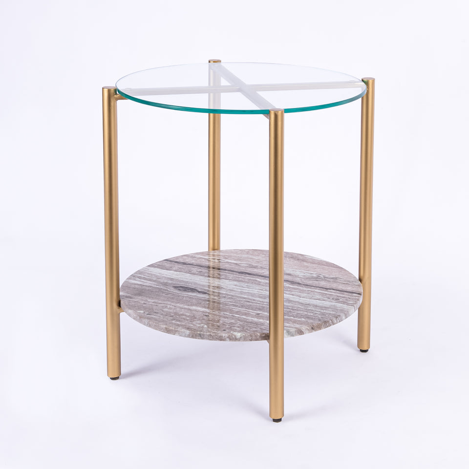 Transitional Gold Base Round 2 Tier Table