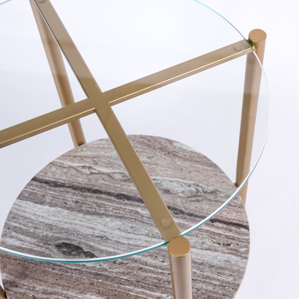 Transitional Gold Base Round 2 Tier Table
