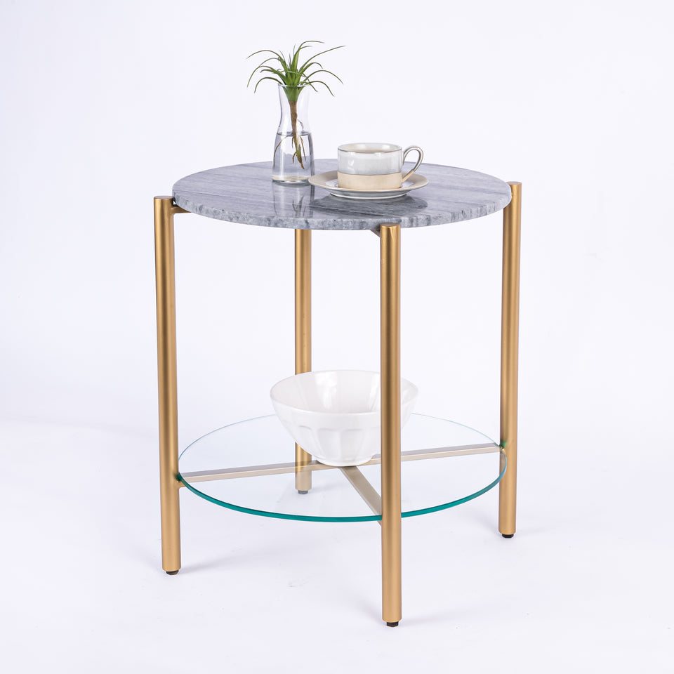 Transitional Gold Base Round 2 Tier Table