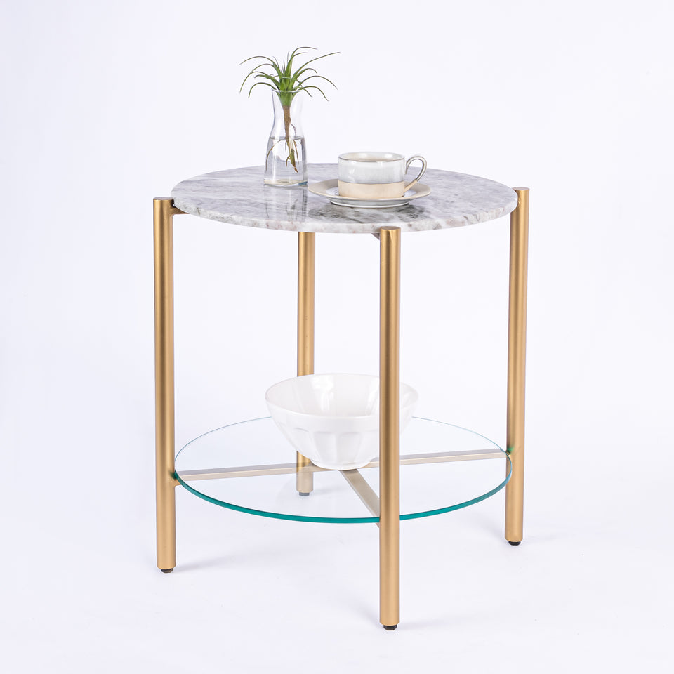Transitional Gold Base Round 2 Tier Table