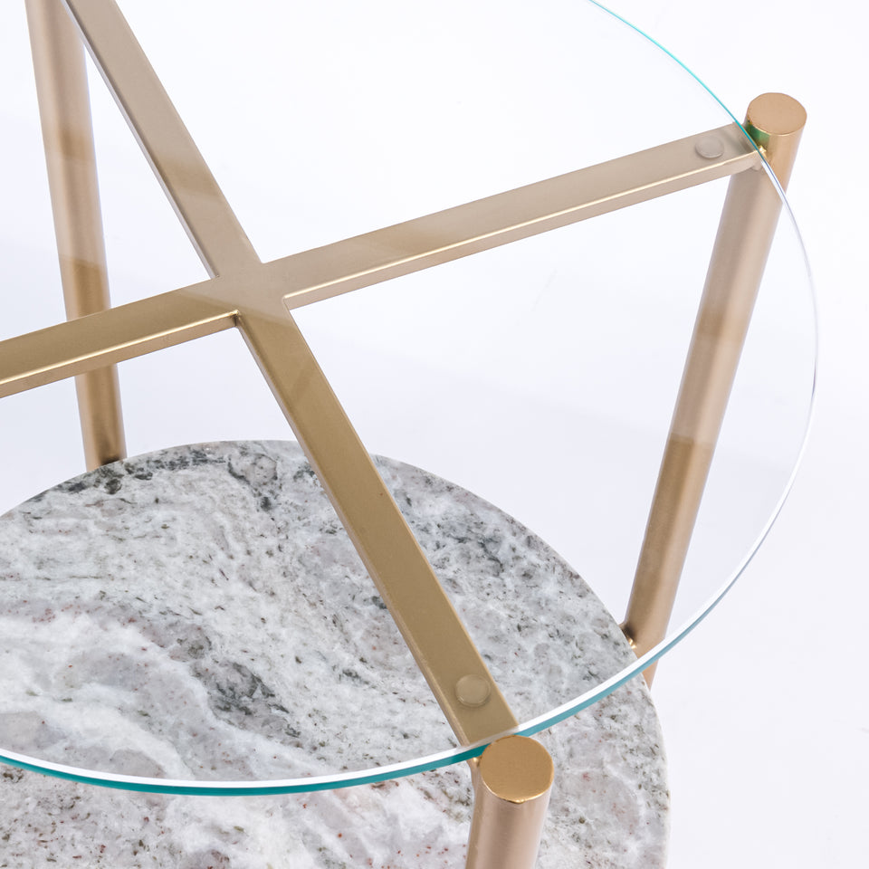 Transitional Gold Base Round 2 Tier Table