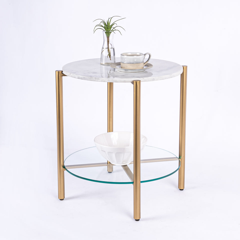 Transitional Gold Base Round 2 Tier Table