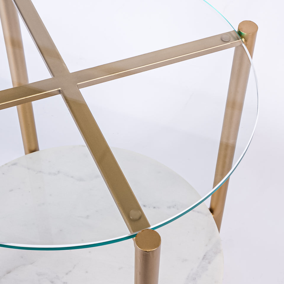 Transitional Gold Base Round 2 Tier Table