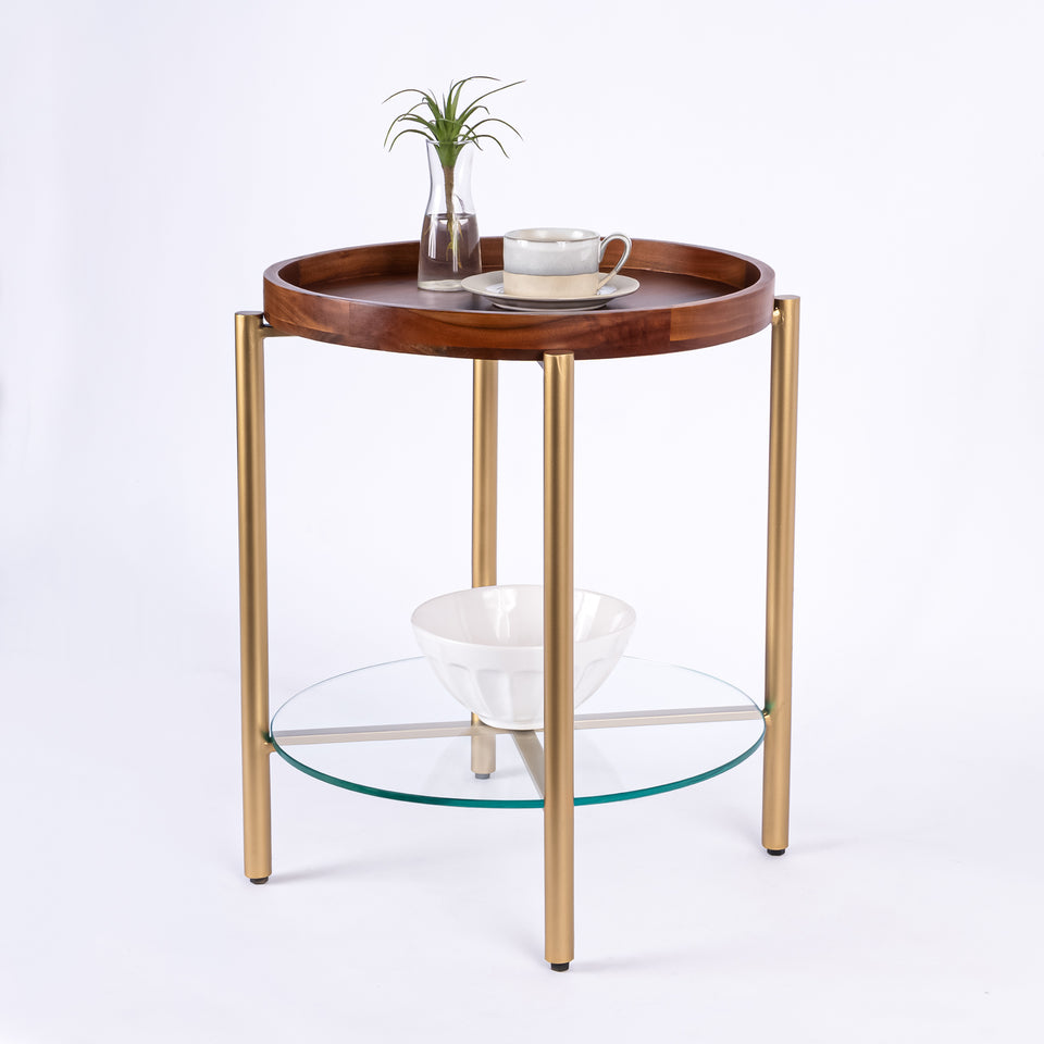 Transitional Gold Base Round 2 Tier Table