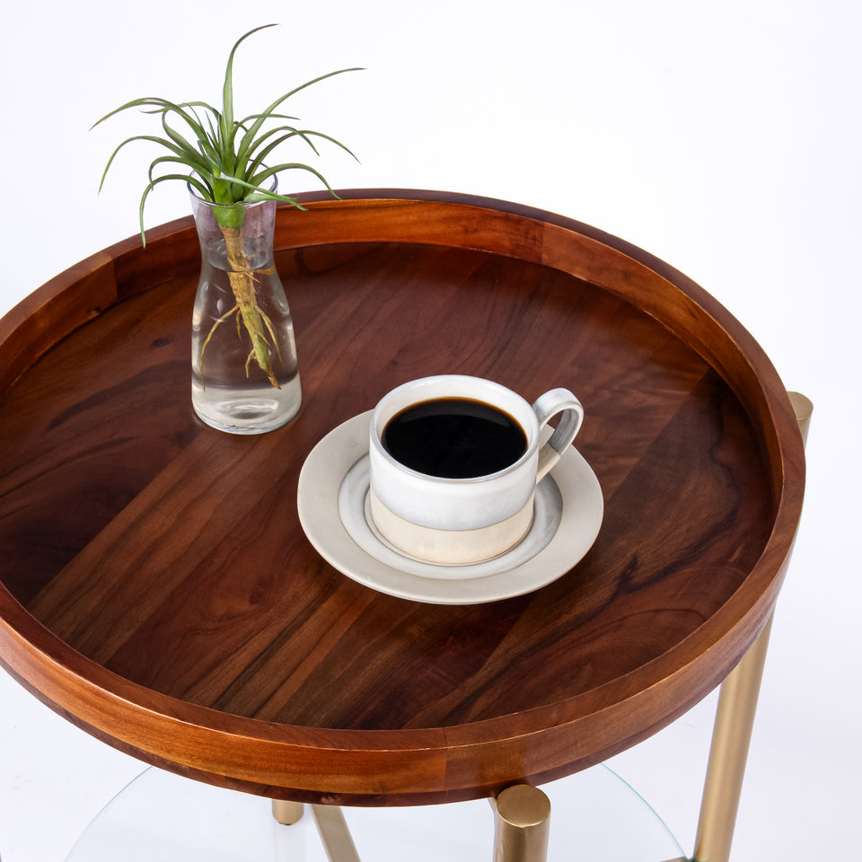 Transitional Gold Base Round 2 Tier Table