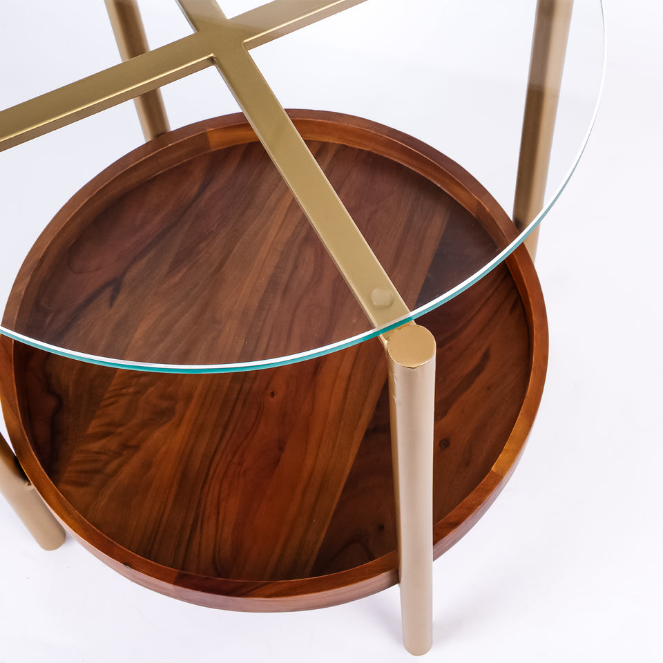 Transitional Gold Base Round 2 Tier Table