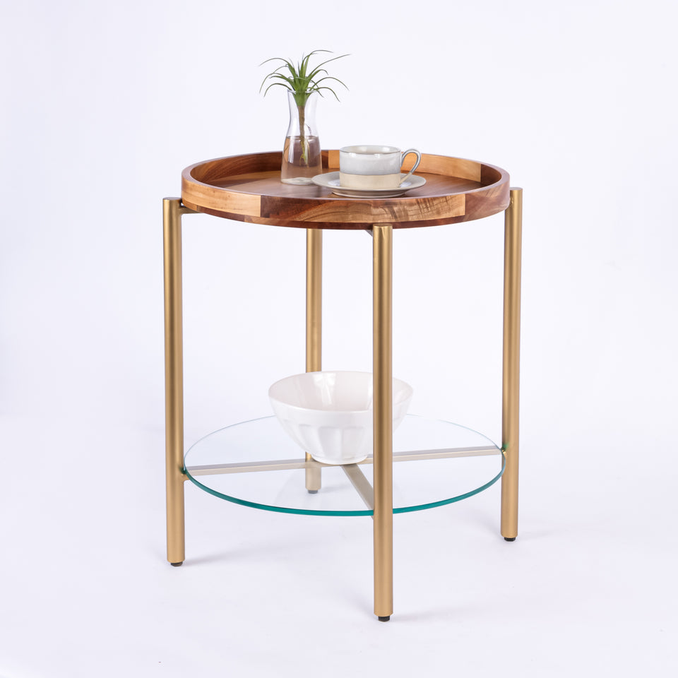 Transitional Gold Base Round 2 Tier Table