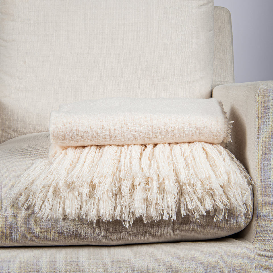 Plush Touch Fringe Throw