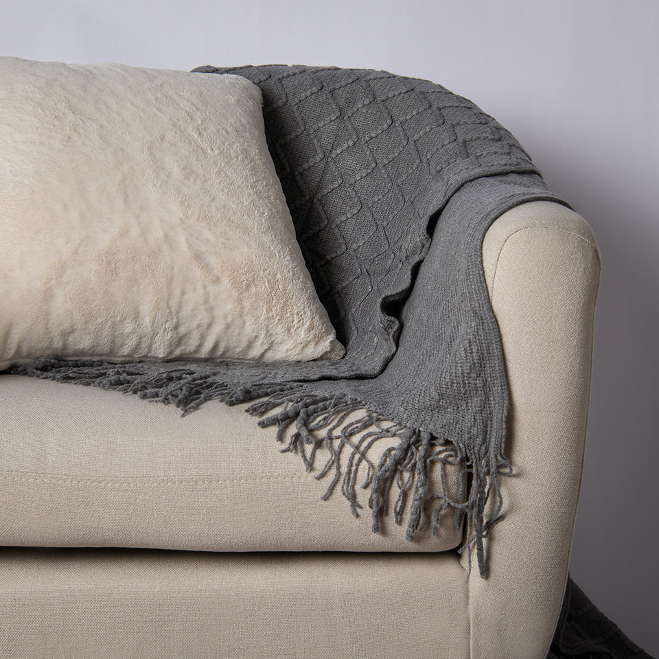 Textured Diamond Throw