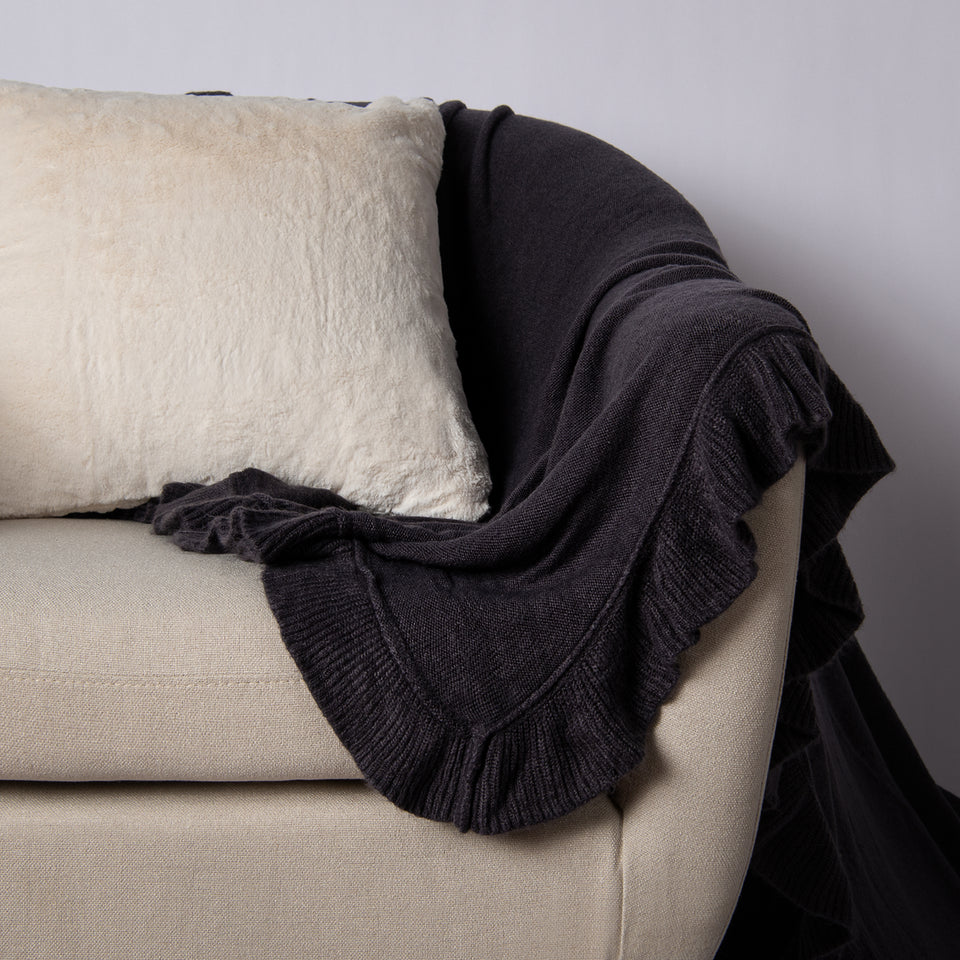 Ruffle Border Throw