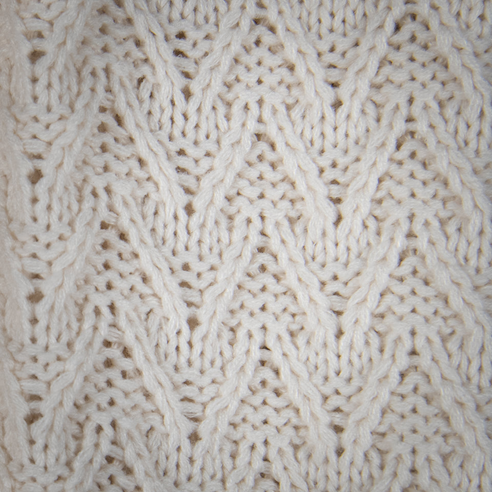 Knitted Tassel Throw