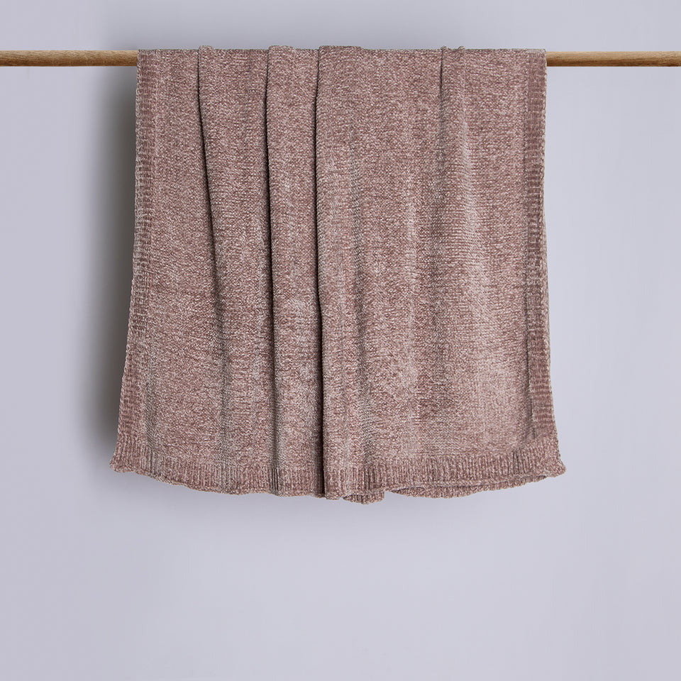 Chenille Blanket - Beige