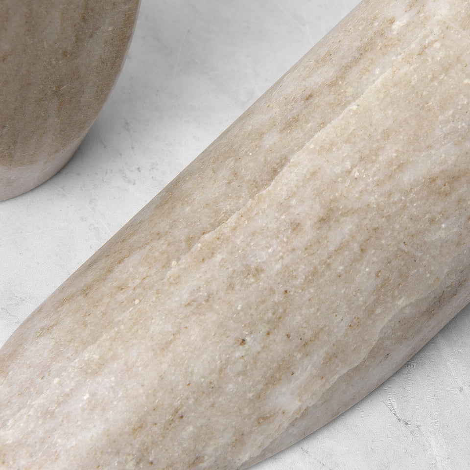 Cylindrical Marble Bookends