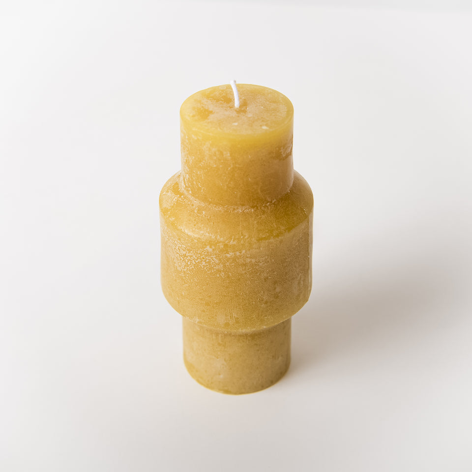 Sculptural Pillar Candle