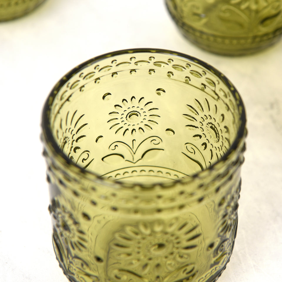 Embossed Drinking Glass