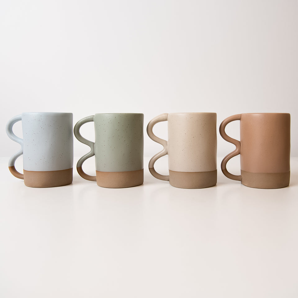 Matte Speckled Stoneware Mug