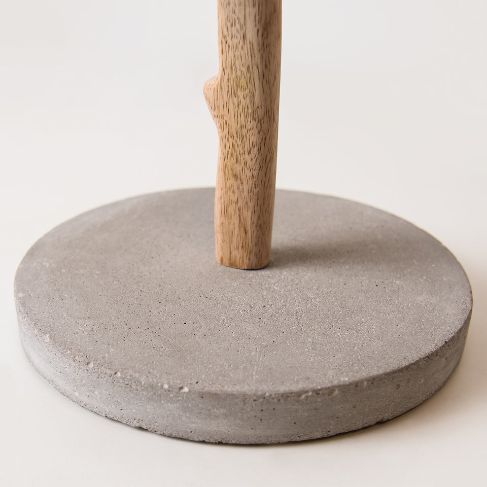 Branch on Concrete Paper Towel Holder
